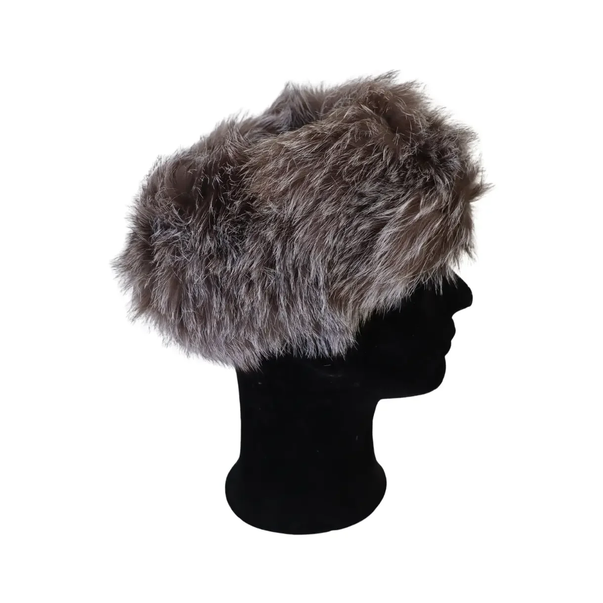 Headband fox fur