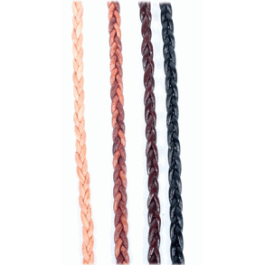 Runde Spitze mit 2 geflochtenen Schnrsenkeln