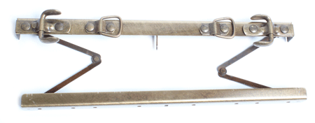 Hebammentaschenrahmen Messing antik