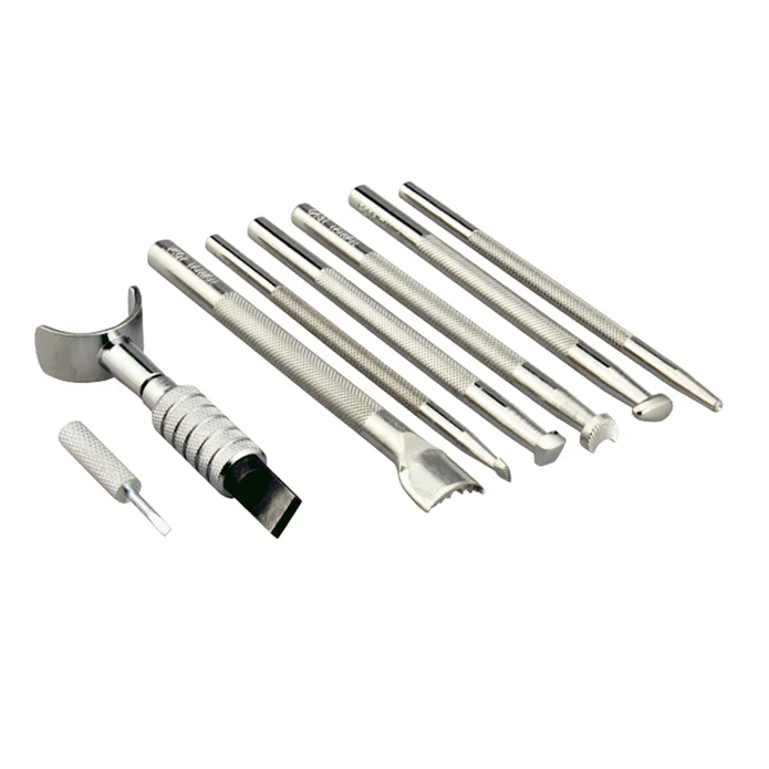 Basic Punseling Tool Set With Swivel Knife