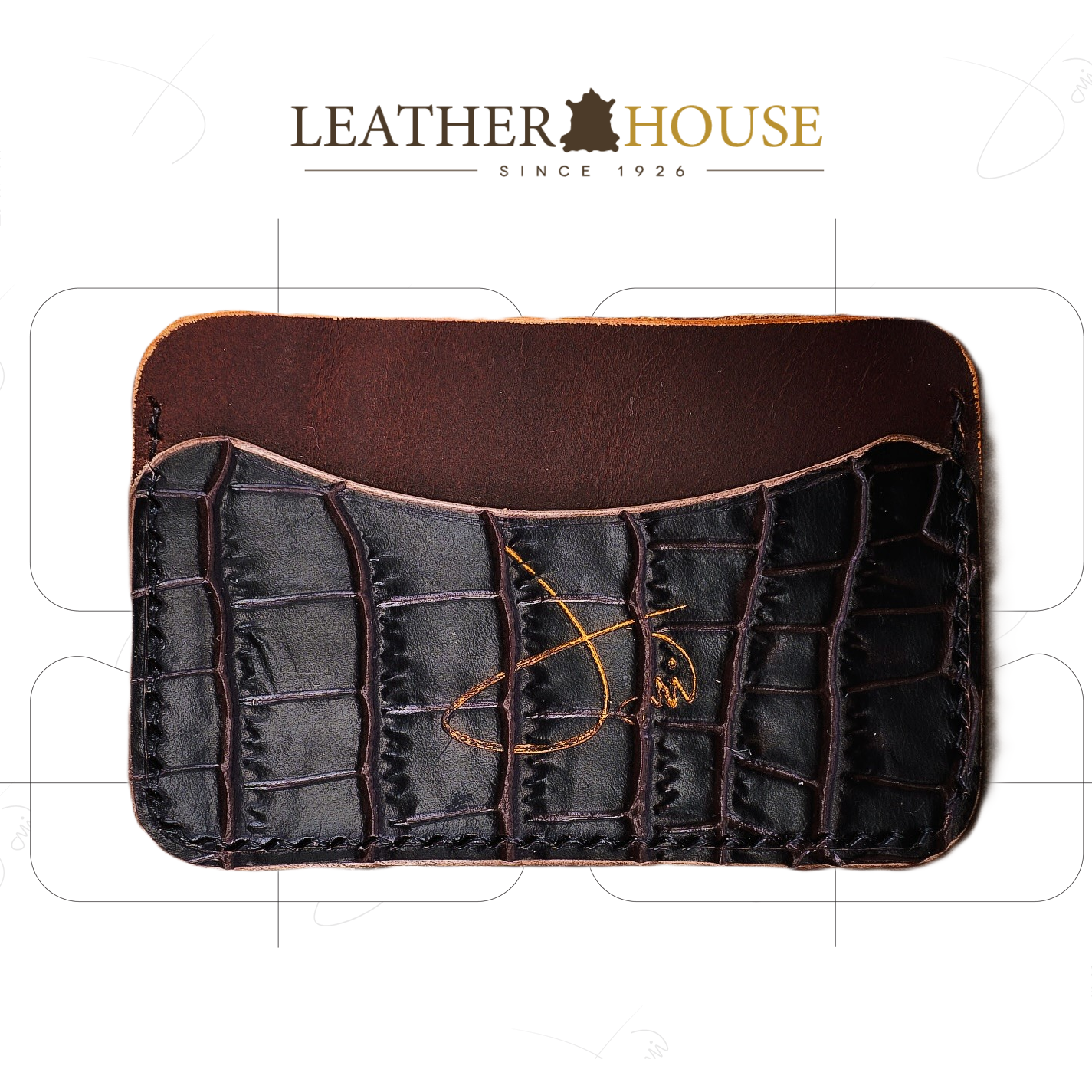 Gabarit - Porte-cartes 2 pochettes - Tlcharger