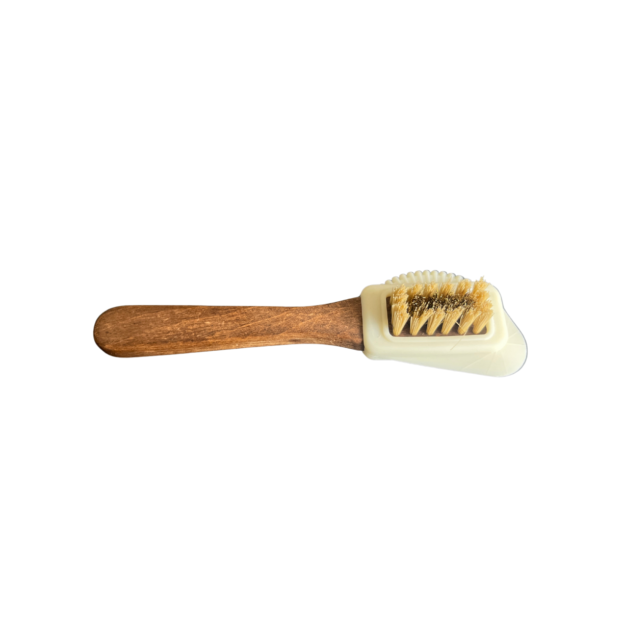 Brosse  daim avec manche en bois fonc