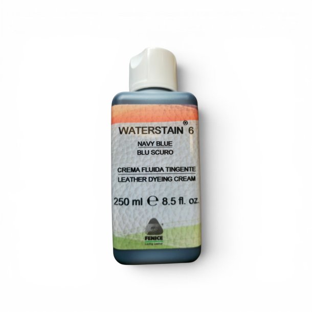 WaterStain leather dye 250ml Navy
