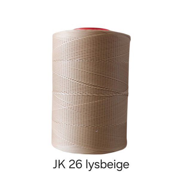 Ritza 25  Tigergarn Flettet vokset polyester -  Ritza 25  1,2 mm / 500m 26 lys beige