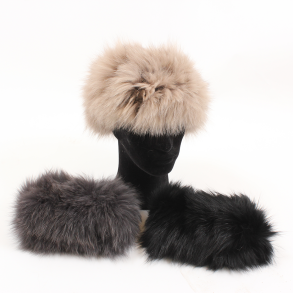 Headband fox fur
