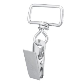 Stahlclips mit quadratischen Ringen, 2/PK