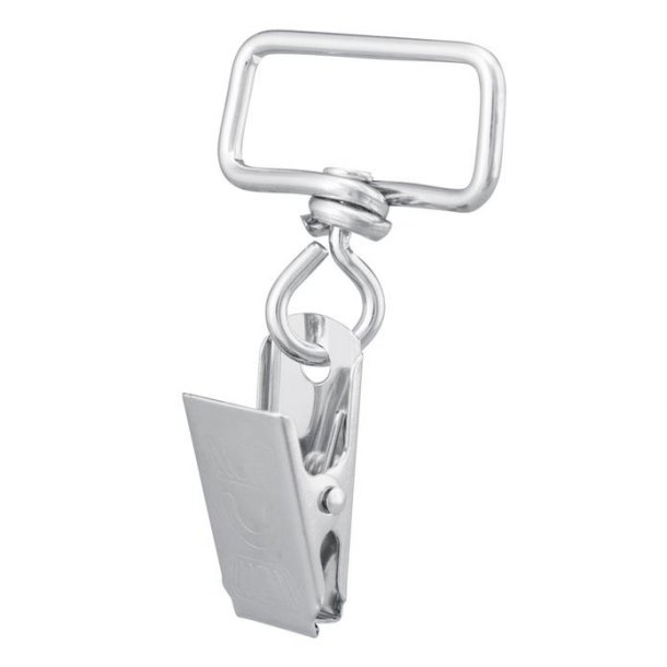 Stalen clips met vierkante ringen, 2/PK