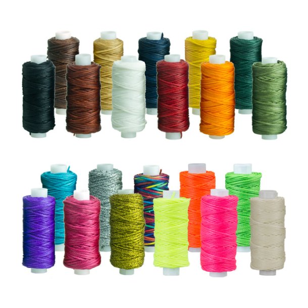 22 Colors 150D Waxed Polyester Thread,leather Sewing Thread, 1mm220m Leather  Craft Sewing Wax Thread Cord,polyester Flat Wax Thread -  Israel