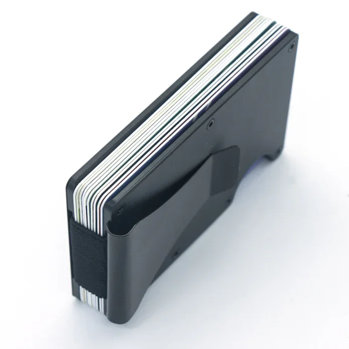 Kompakt RFID-kortskydd med sedelklmma