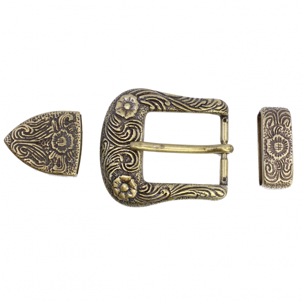 Buckle 28mm old brass No 42