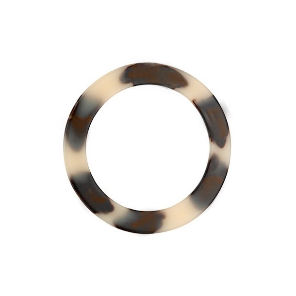 Acrylic horn bag handle 16cm 2 pcs - Inner: 12,5cm Thick: 7mm