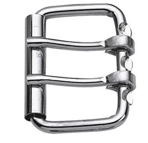 Roller buckle w/double prong 52mm - Buckles - Leather House - Fur, Buckles,  leathercraft, tools