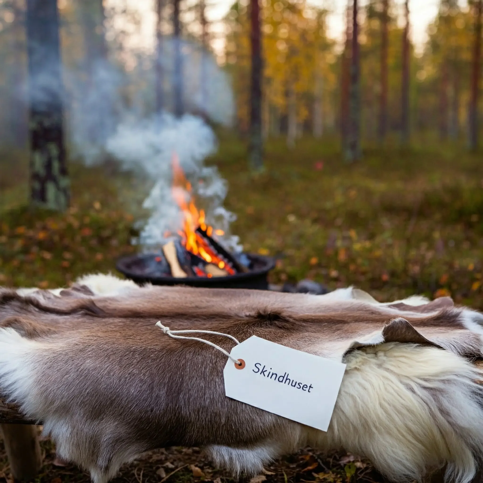 Reinsdyr skinn bukk 100-120cm