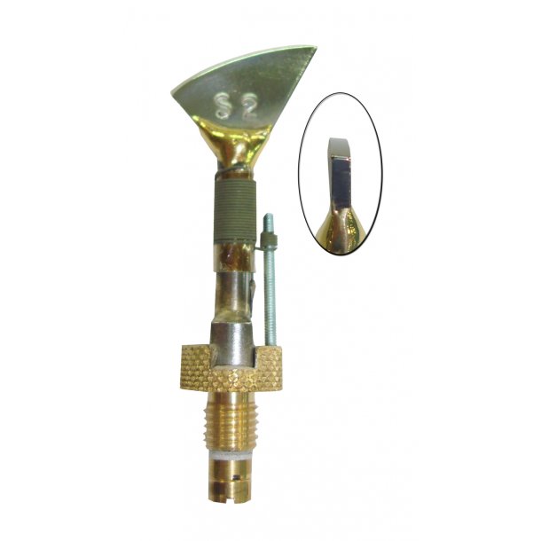 S Plane Creasing Tips for Electric Leather Edging Creaser Machine  - Fileteuse S2 - 2mm