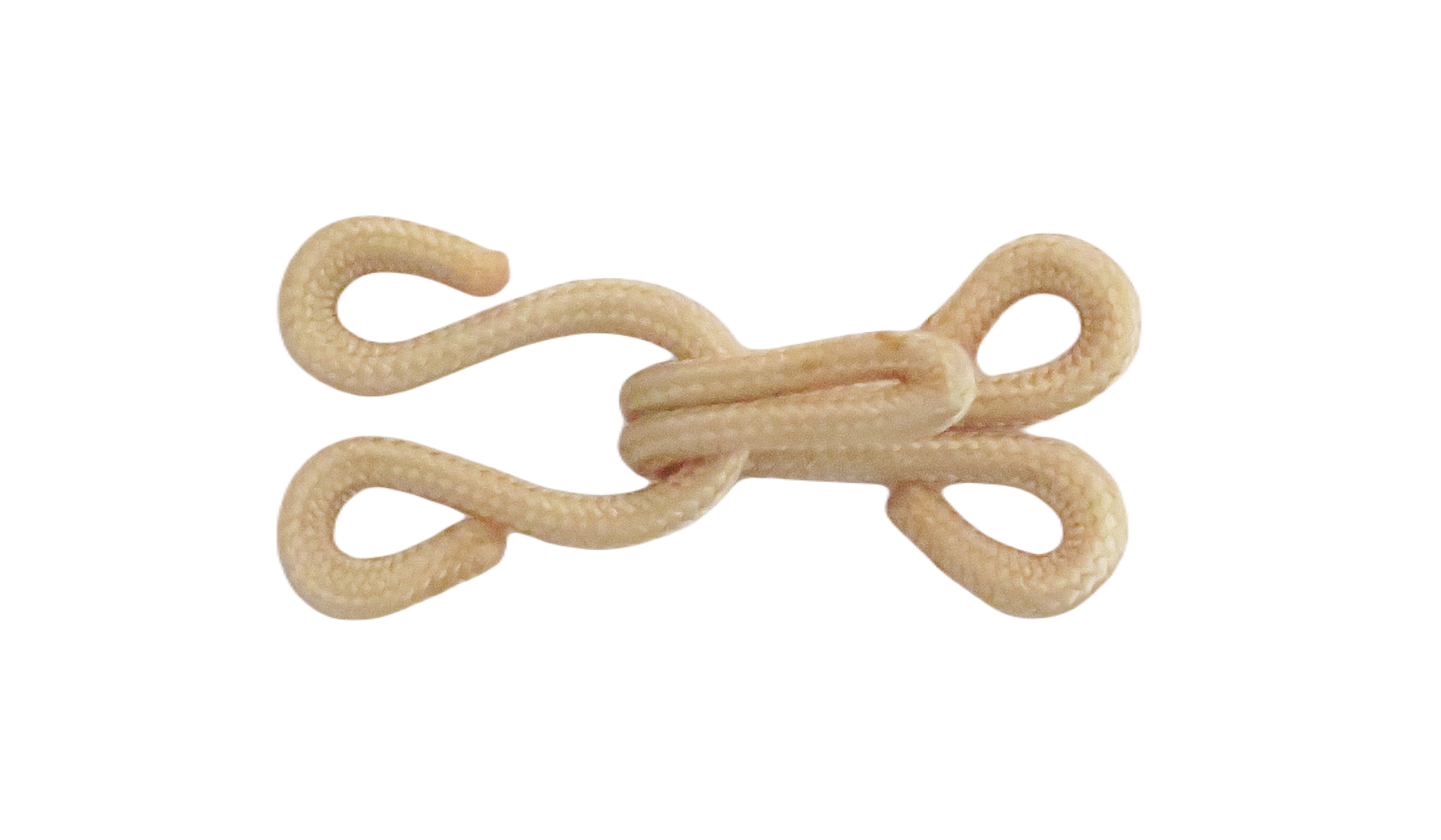 Crochet de fourrure et oeillets -