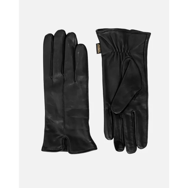 Damehandske i lammeskind med Touch sort