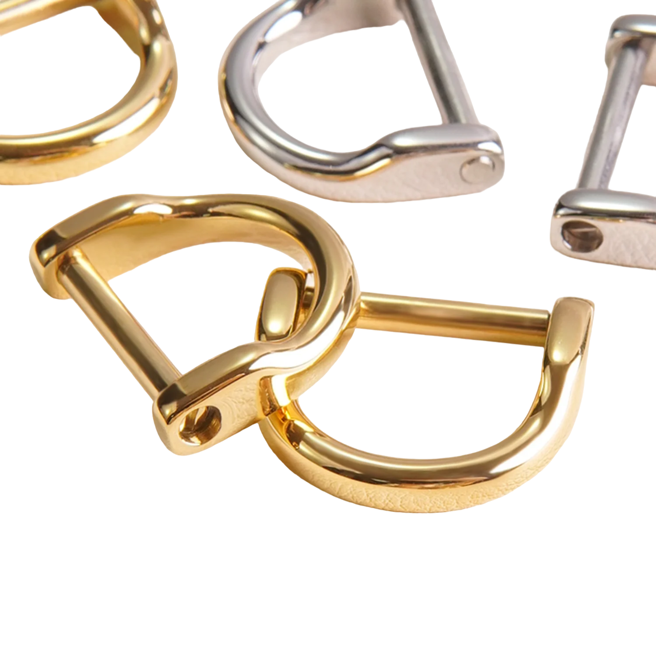 BAGUE EN FORME DE FER  CHEVAL AVEC GOUPILLE  VIS