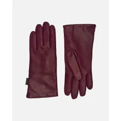 Damehandske i bldt lammeskind med uldfoer - klassisk