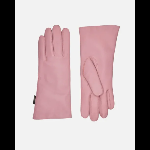 Damehandske i bldt lammeskind med uldfoer - klassisk