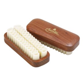 Ruskindsb�rste til ruskind/nubuck m�rkt tr�h�ndtag - Saphir Medaille d'or 