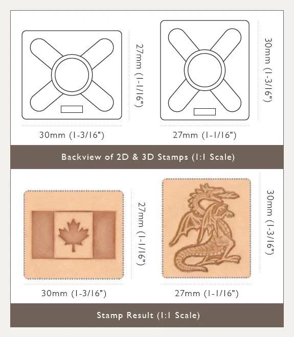 Wild Deer 3D Stamp