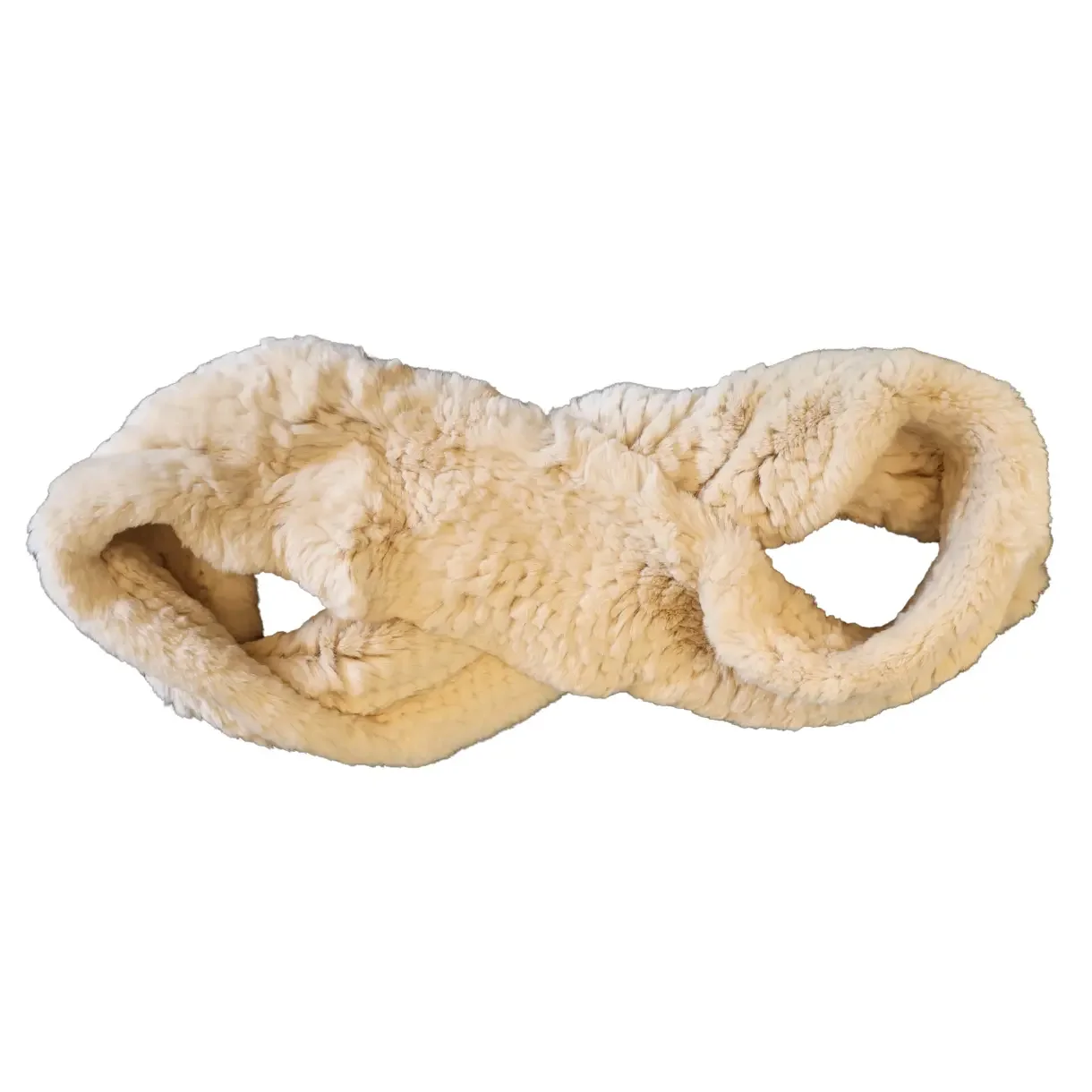 Tube-scarf knitted rex rabbit stretch 130x14cm 