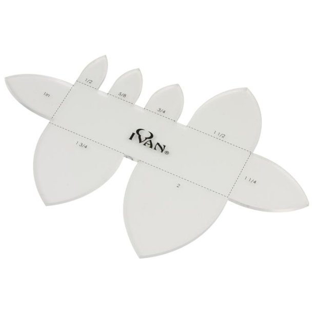 Acrylic Templates Pointed Multi-Strap End