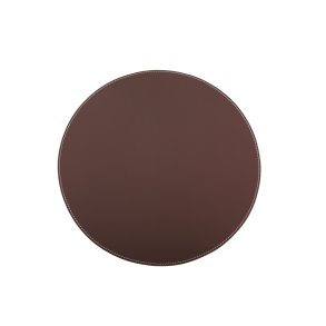 Rund dækkeserviet læder Ø37