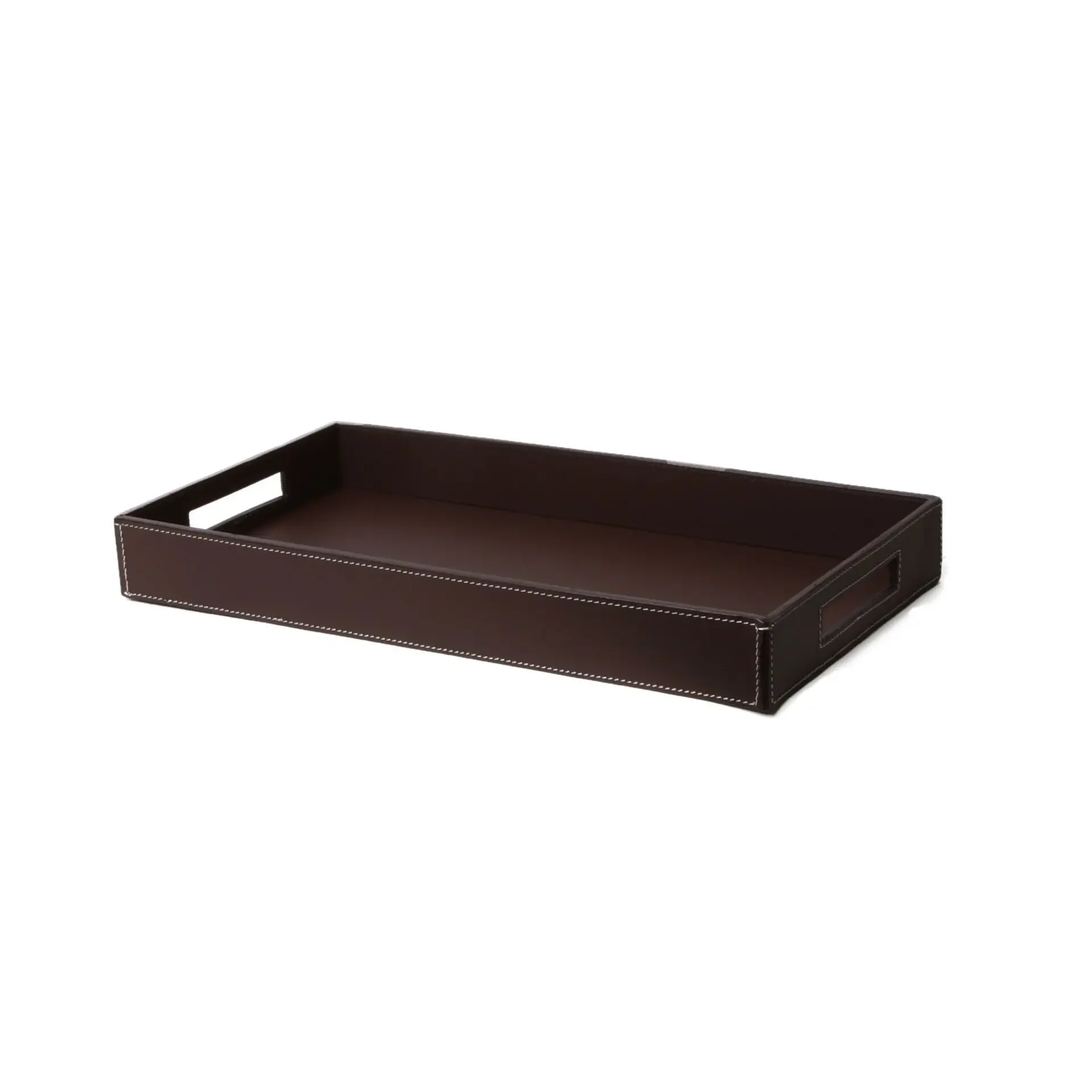 Serveringsbrett i Resirkulert Skinn 43x5x23 cm.