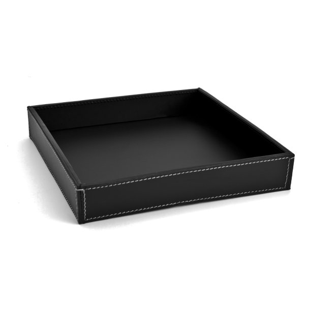 TRAY BLACK 23,5 X 23,5 X 4 cm