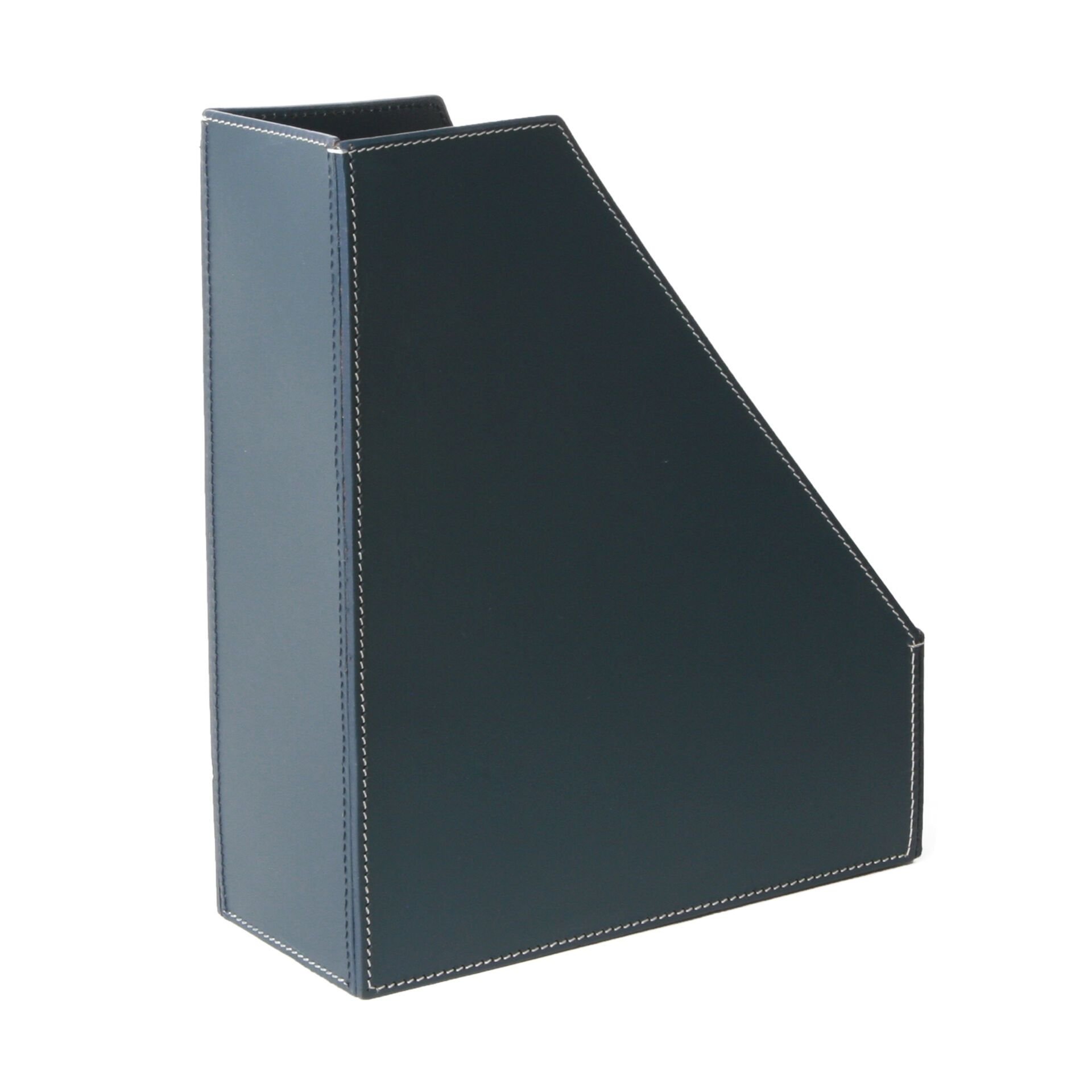 Porte-revues en cuir 31 x 25 x 9 cm.