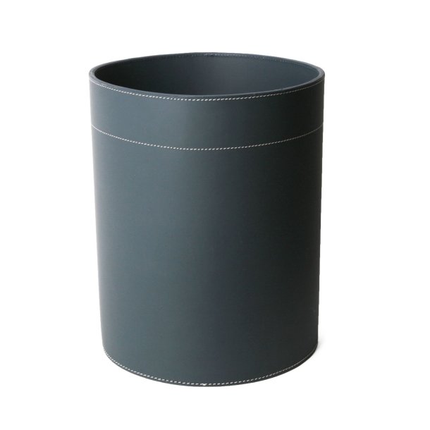 Paperbasket i lder H 30  25 cm