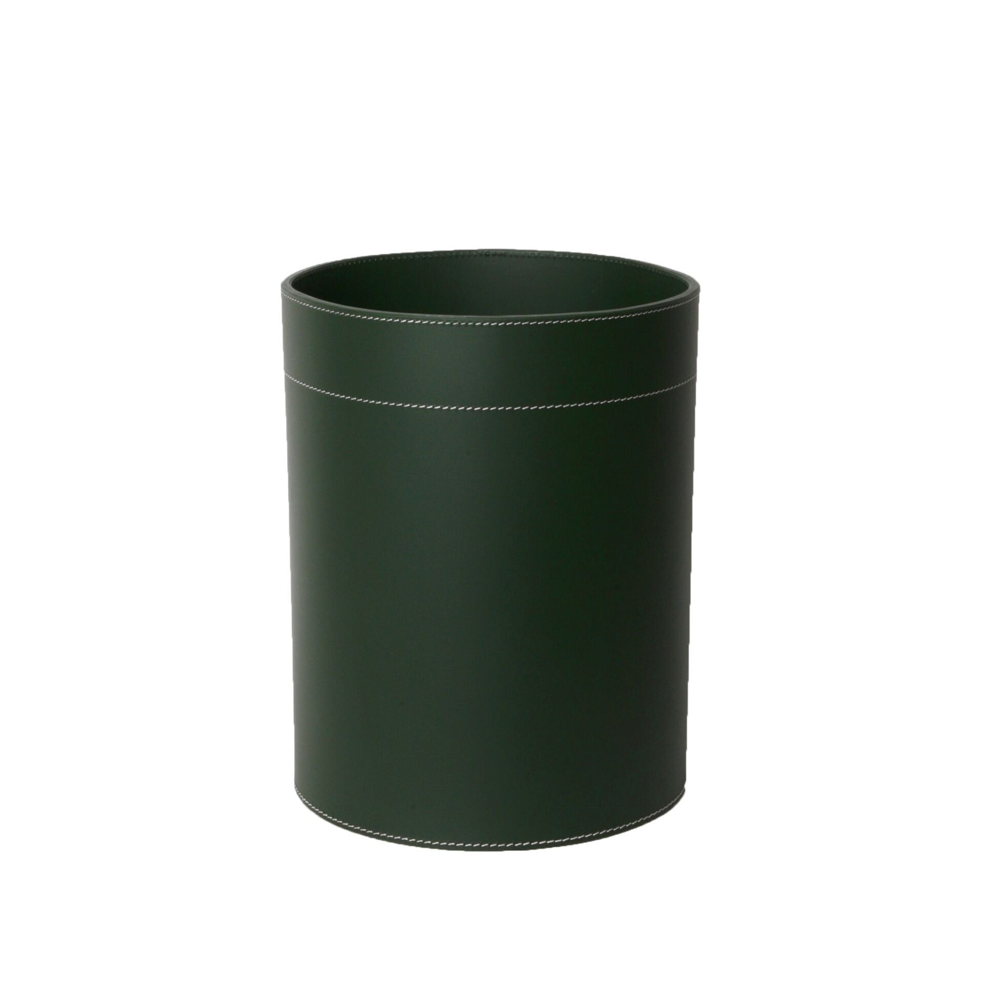 Papirkurv i l�der H 30 � 25 cm