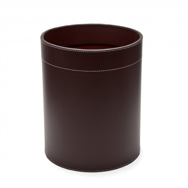 Paperbasket i lder H 30  25 cm