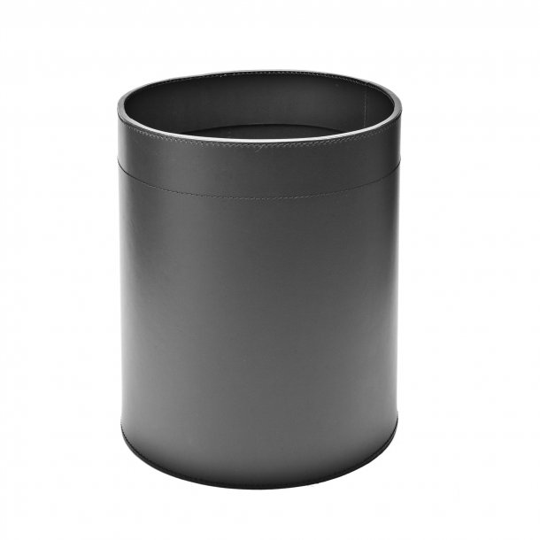 Paperbasket i lder H 30  25 cm