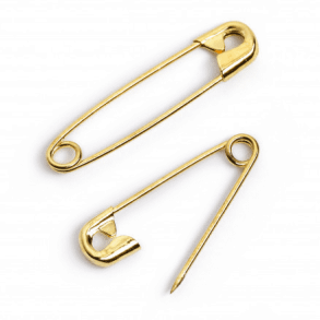 Sicherheitsnadeln messing 19/23/27mm - 30 stck