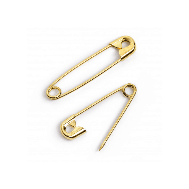 &Eacute;pingles de s&ucirc;ret&eacute; laiton 19/23/27mm - 30pcs