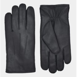 Handske af lammeskind med perlelamsfr sort - Herre - 