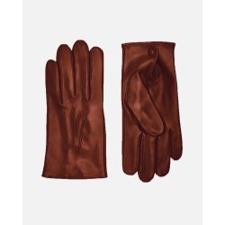 Herrehandske lammeskind foret med uldstrik med knap