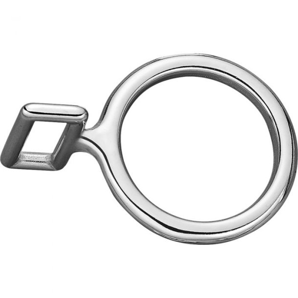 Neck strap ring - Stainless steel, 38 mm clear width, 26 mm eye width