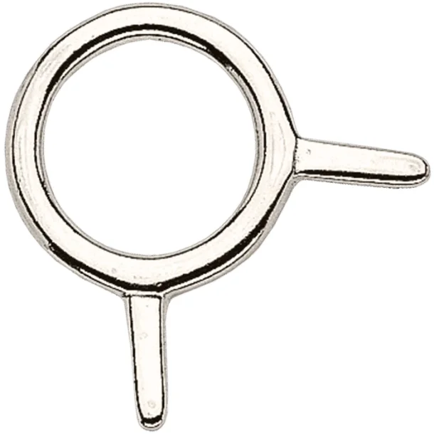 Noseband ring - German Silver, 25 mm clear width