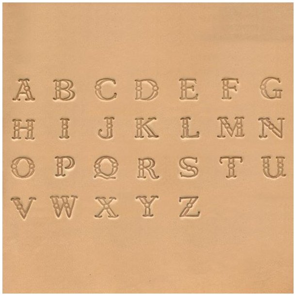Fancy Alphabet Stamp Set 9.5mm (3/8")