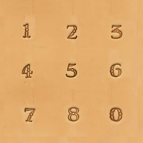 Fancy Number Stamp Set 9.5mm (3/8