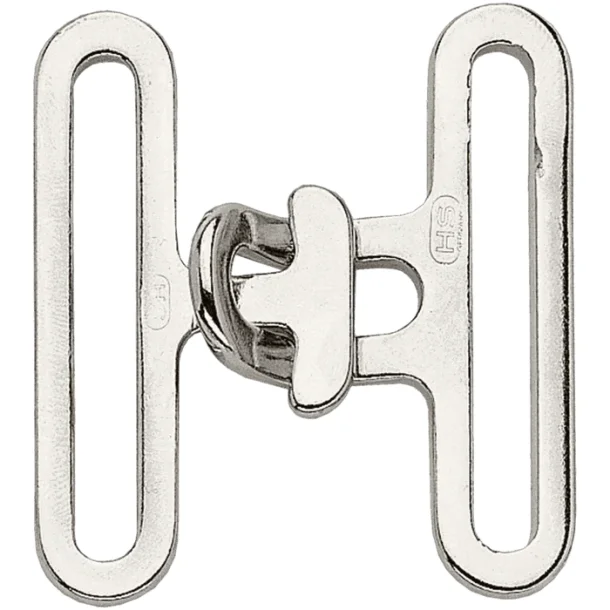 Surcingle attachment, clasp - Steel nickel plated, 50 mm clear width
