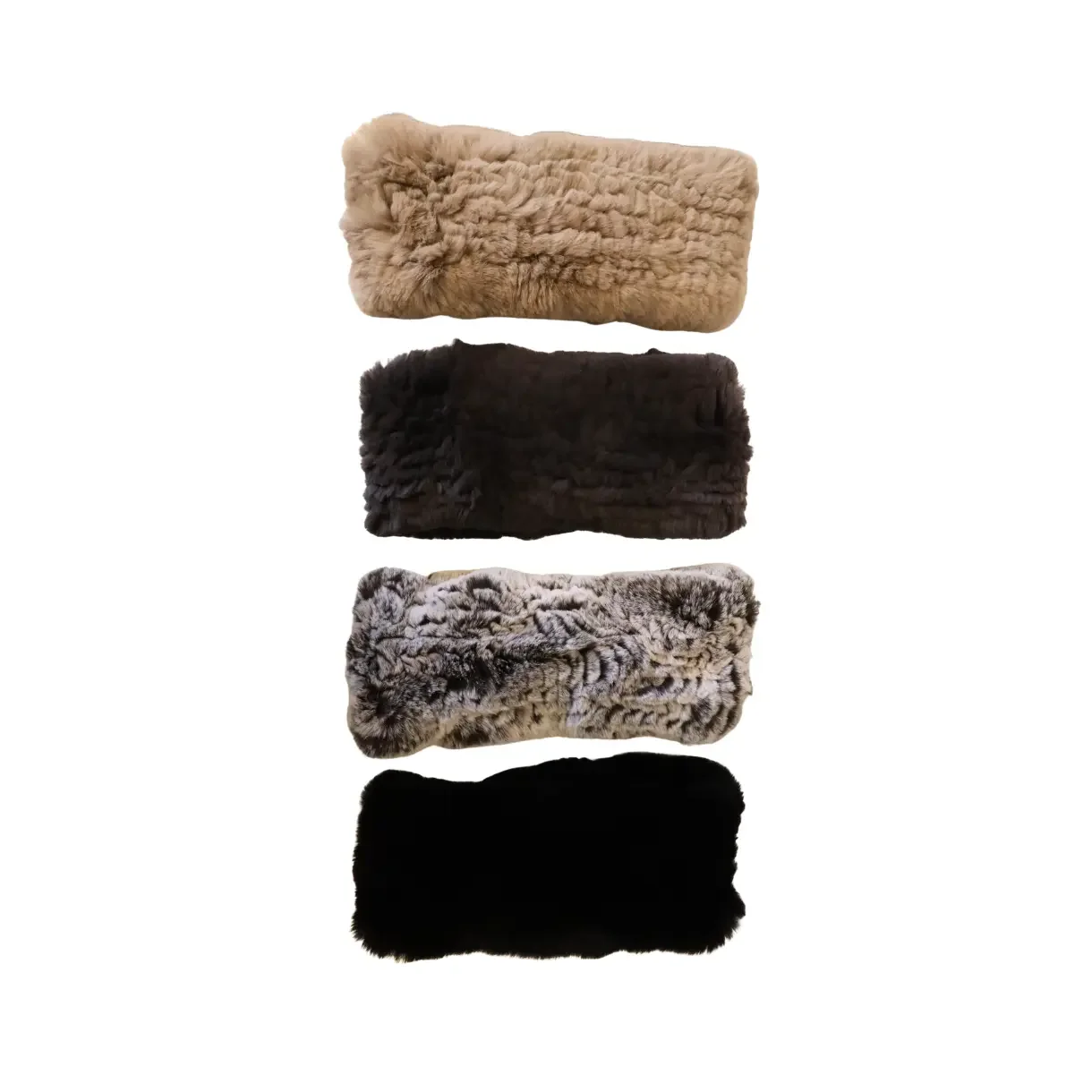 Pannband stickad rex kanin 9cm