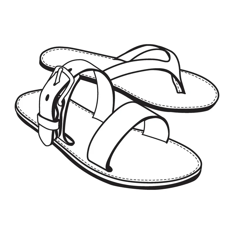 Sandal Paper Pattern