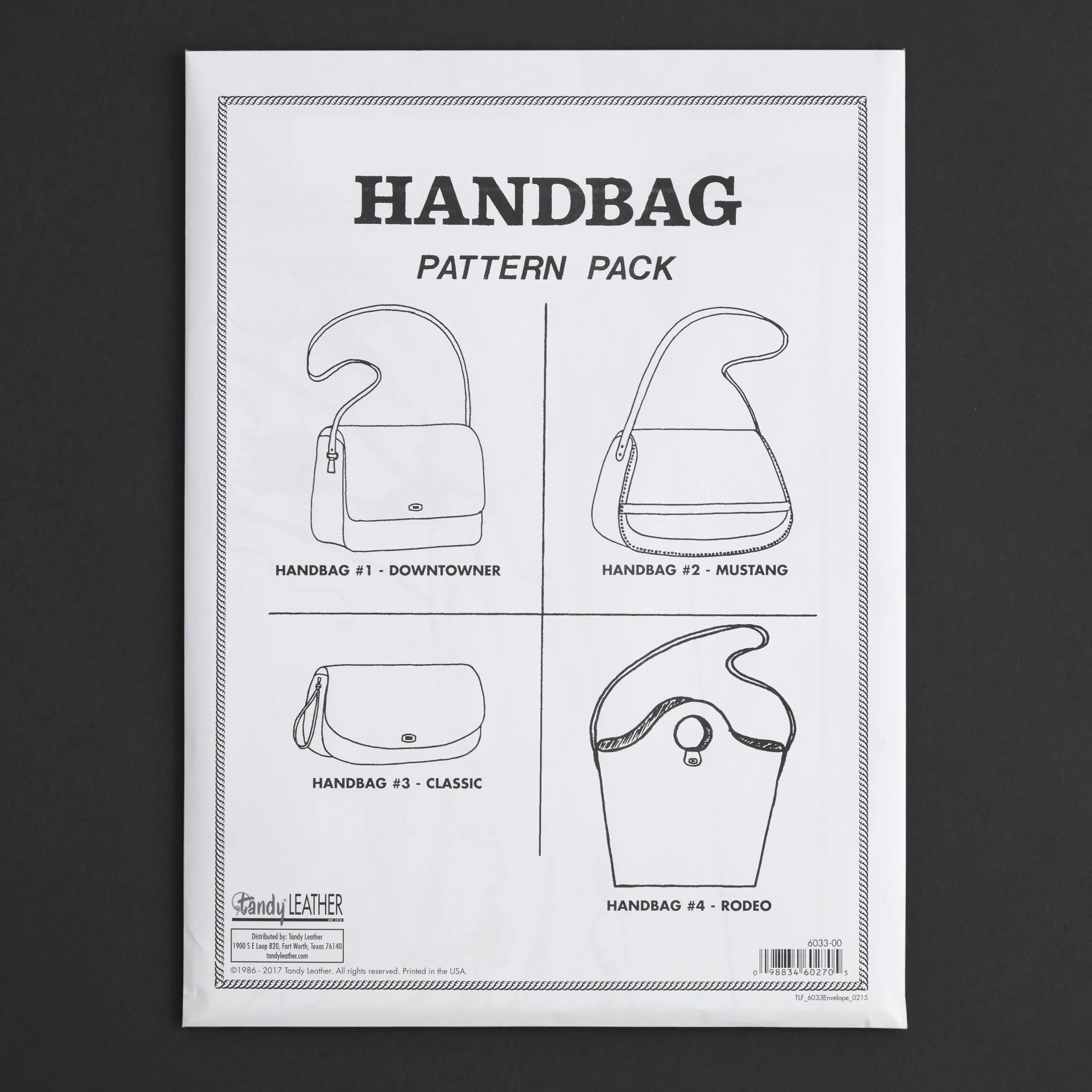Handbag pattern pack