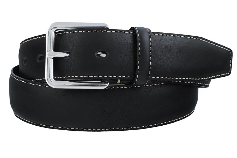 Klassiskt 35 mm lderblte i vegetabiliskt garvat italienskt lder.