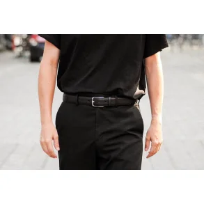 Exklusiv Klassischer 35-mm-Grtel aus pflanzlich gegerbtem italienischem Leder.