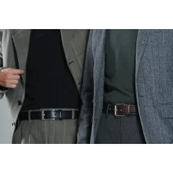 Classic 35 mm belt in vegetable-tanned Italian leather.